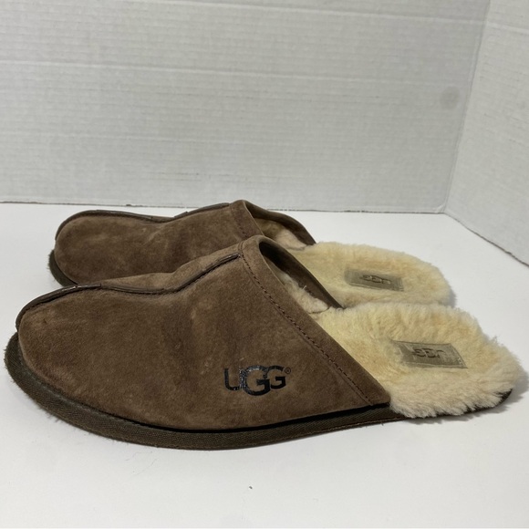Ugg Men's Scuff Cocoa Suede Slippers Size 11 - Picture 3 of 7